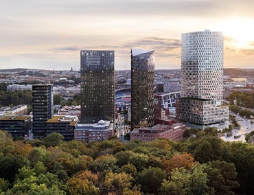 LG Contracting utför VS-installationer när NCC och Platzer bygger höghusprojektet Kineum i Göteborg