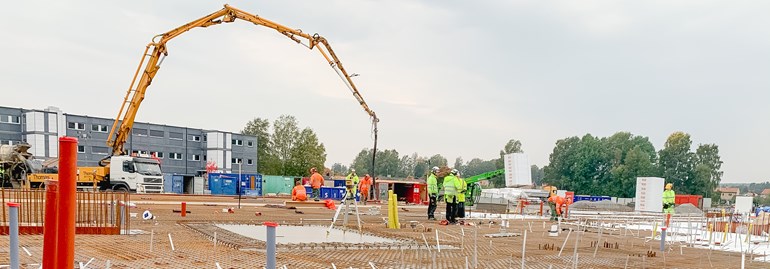 LG Contracting installerar vid nya Färjestadskolan i Karlstad
