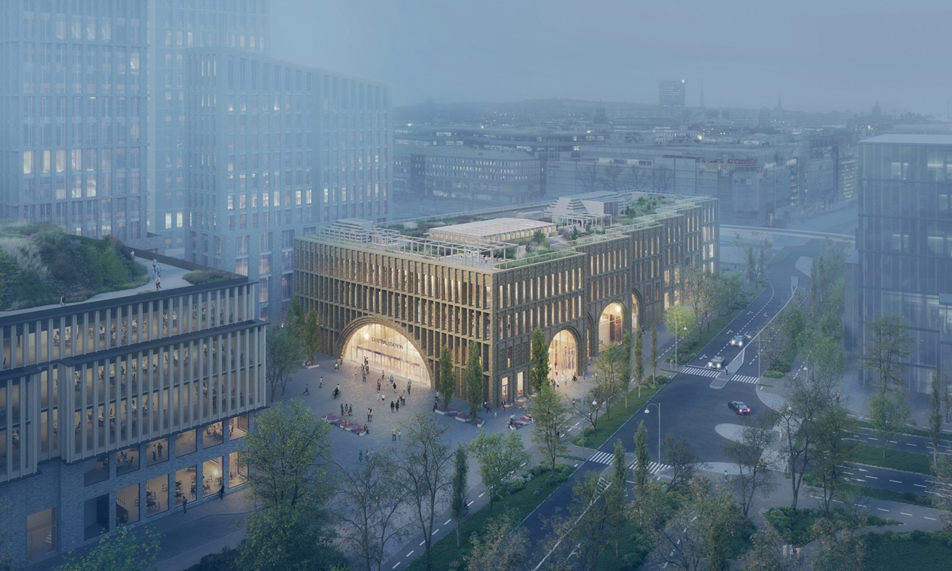 Illustration Reiulf Ramstad Arkitekter För Jernhusen